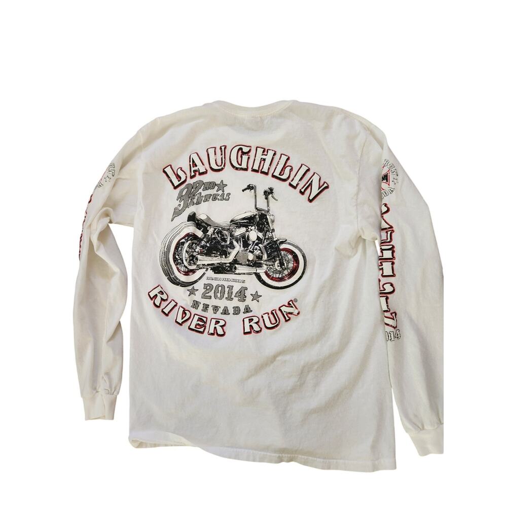 Harley Davidson men's large long sleeve shirt featuring Laughlin Nevada Riverrun